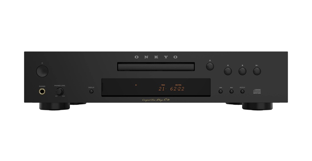 Onkyo C-30 CD-Player in Schwarz mit Display, CD-Laufwerk und Kopfhöreranschluss im Test.